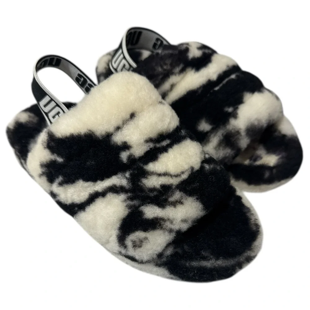 UGG Australia Kids Fluff Yeah Marble Slide US 13